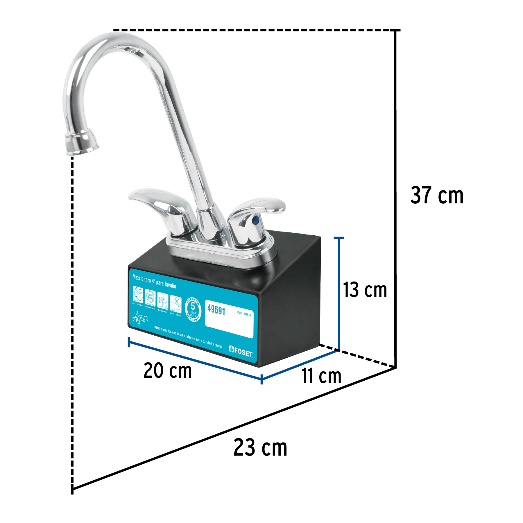 Exhibidor con mezcladora AQM-62, FOSET - Imagen 3