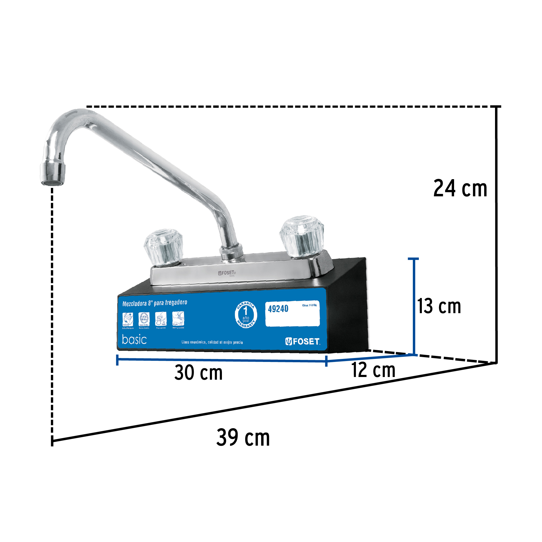 Exhibidor con mezcladora F-318A, FOSET - Imagen 3