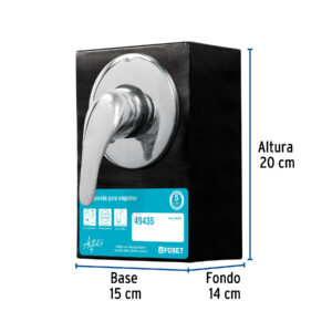 Exhibidor con monomando para regadera AQM-71, FOSET - Imagen 3