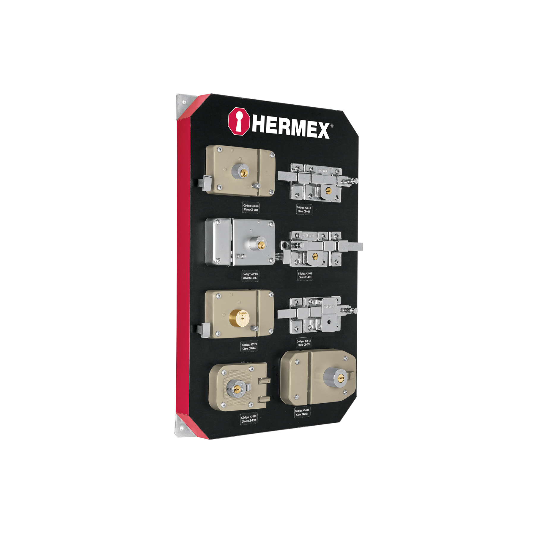 Exhibidor con cerraduras, HERMEX - Imagen 2
