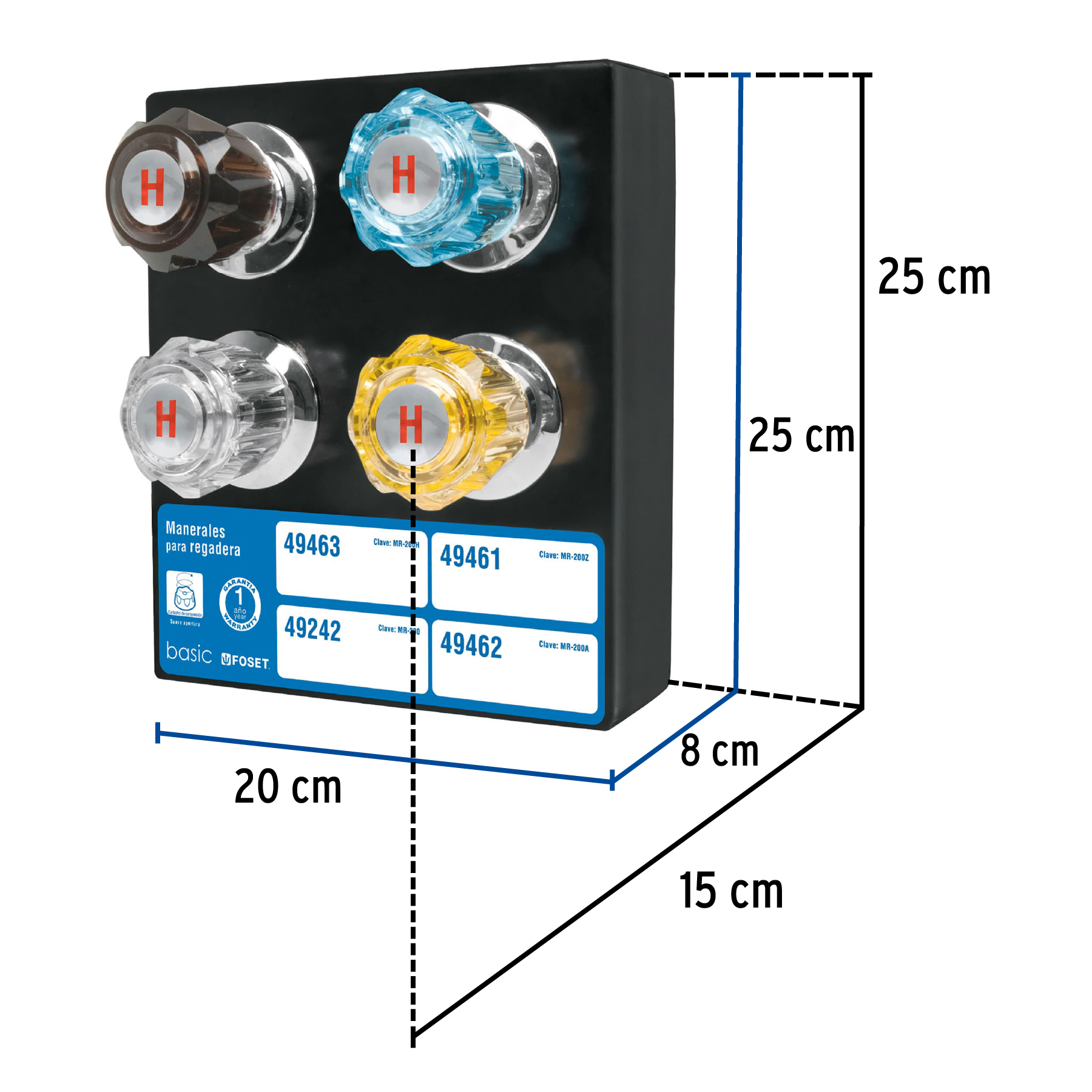 Exhibidor con manerales para regadera, FOSET - Imagen 3