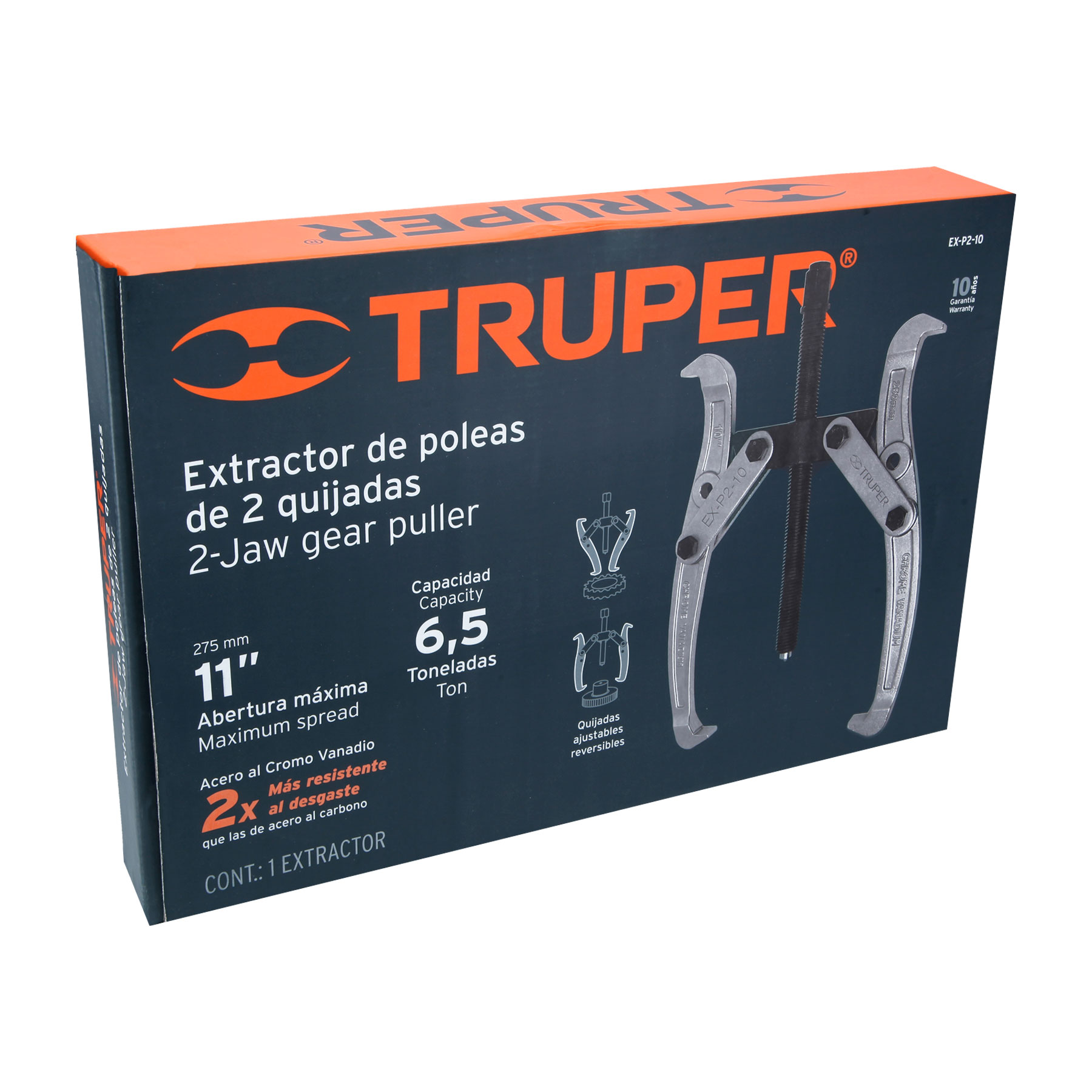 Extractor de poleas, 2 quijadas, 10', TRUPER - Imagen 5