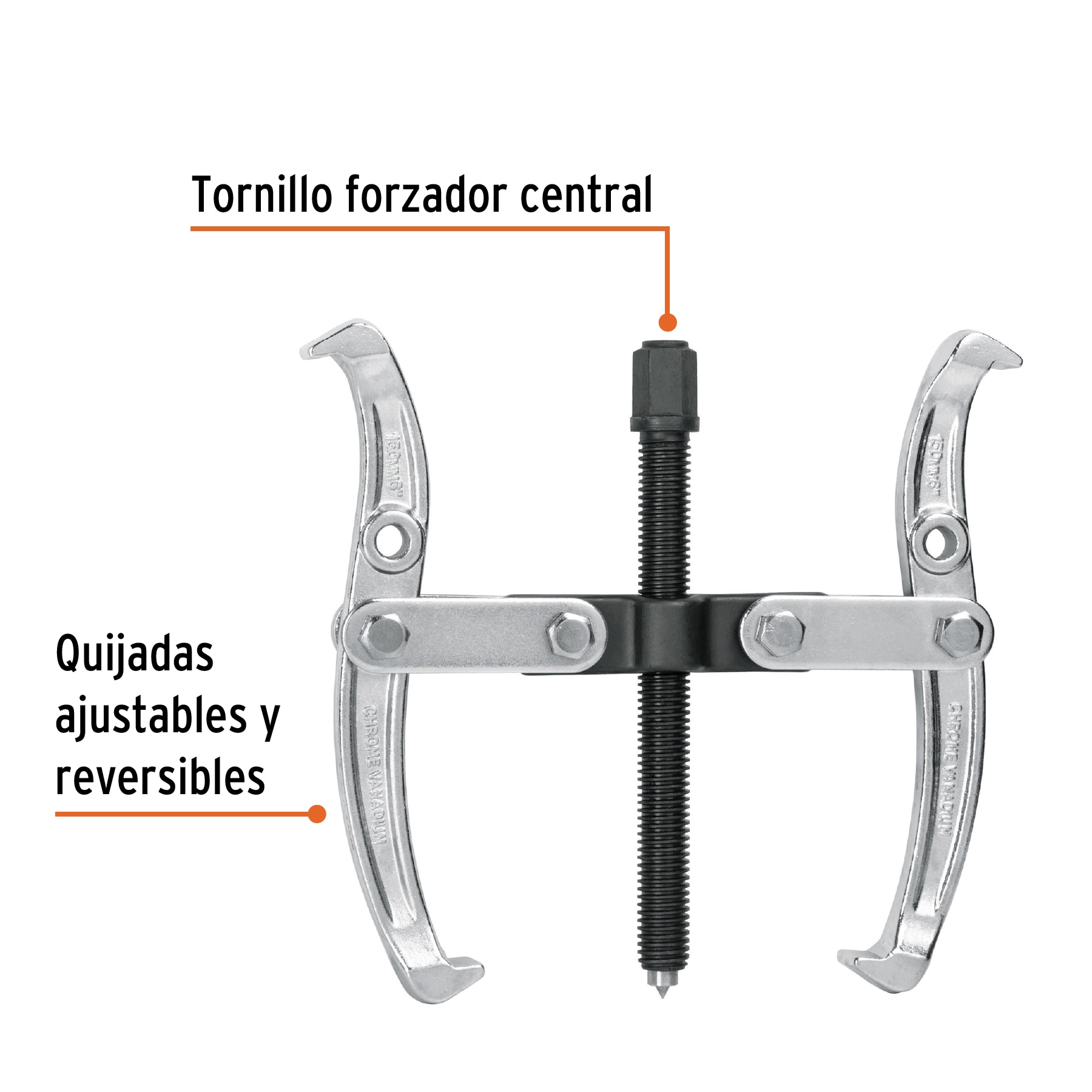 Extractor de poleas, 2 quijadas, 10', TRUPER - Imagen 3
