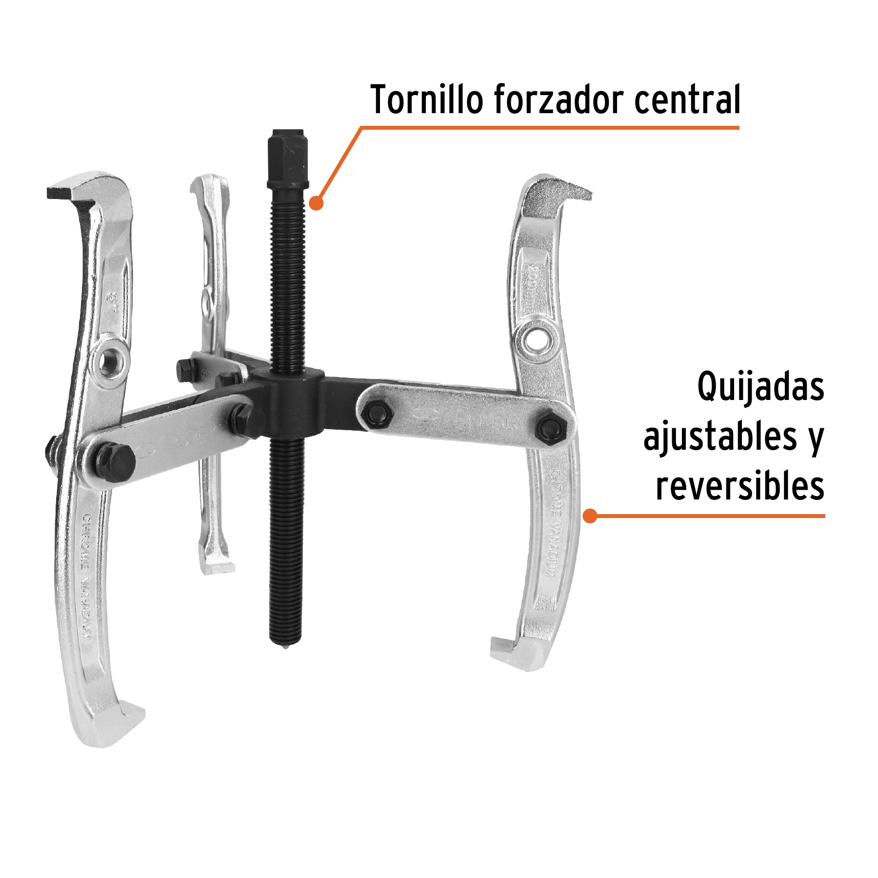 Extractor de poleas, 3 quijadas, 8', TRUPER - Imagen 3