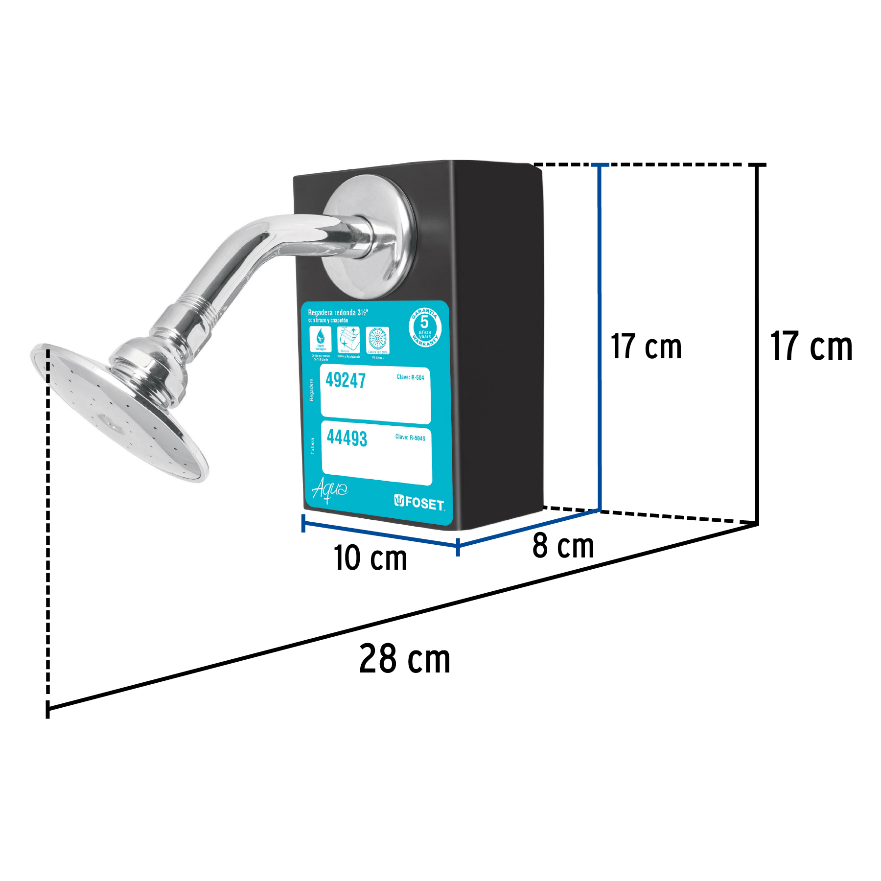 Exhibidor con regadera R-504, FOSET - Imagen 3