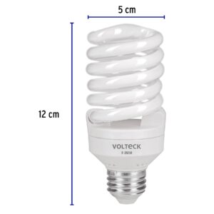 Lámpara espiral mini T2 25 W luz de día en blíster, VOLTECK - Imagen 4