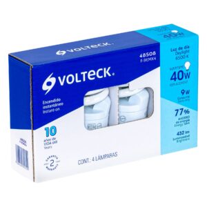 Alternative view of Pack de 4 lámparas espiral mini T2 9 W luz de día, en caja