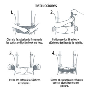 Faja lumbar con tercer cinturón, talla G, TRUPER - Imagen 3