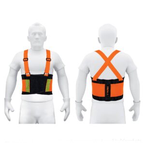 Alternative view of Faja lumbar naranja con cintas de alta visibilidad,M,TRUPER
