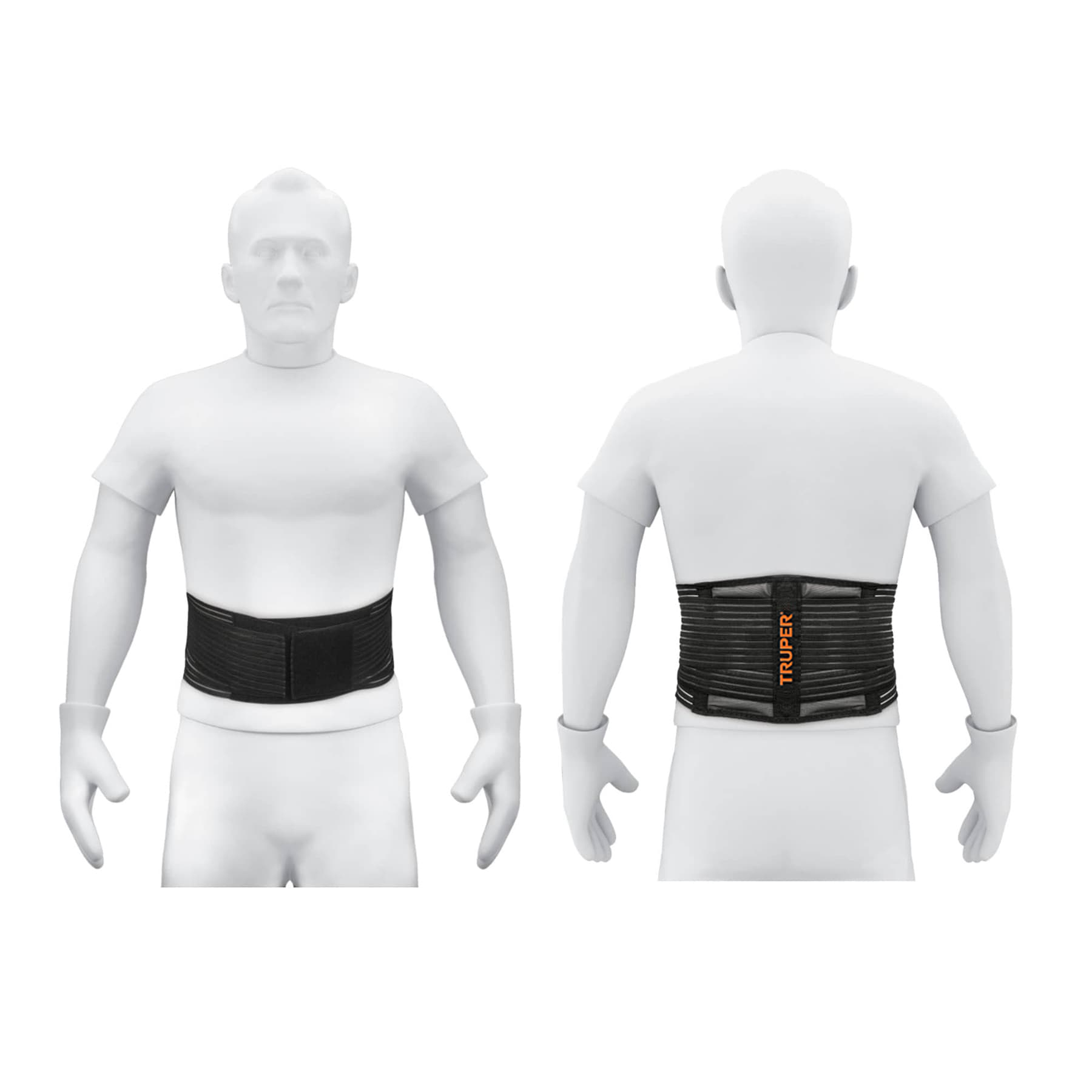 Faja lumbar tipo cinturón de malla transpirable, CH, TRUPER - Imagen 2