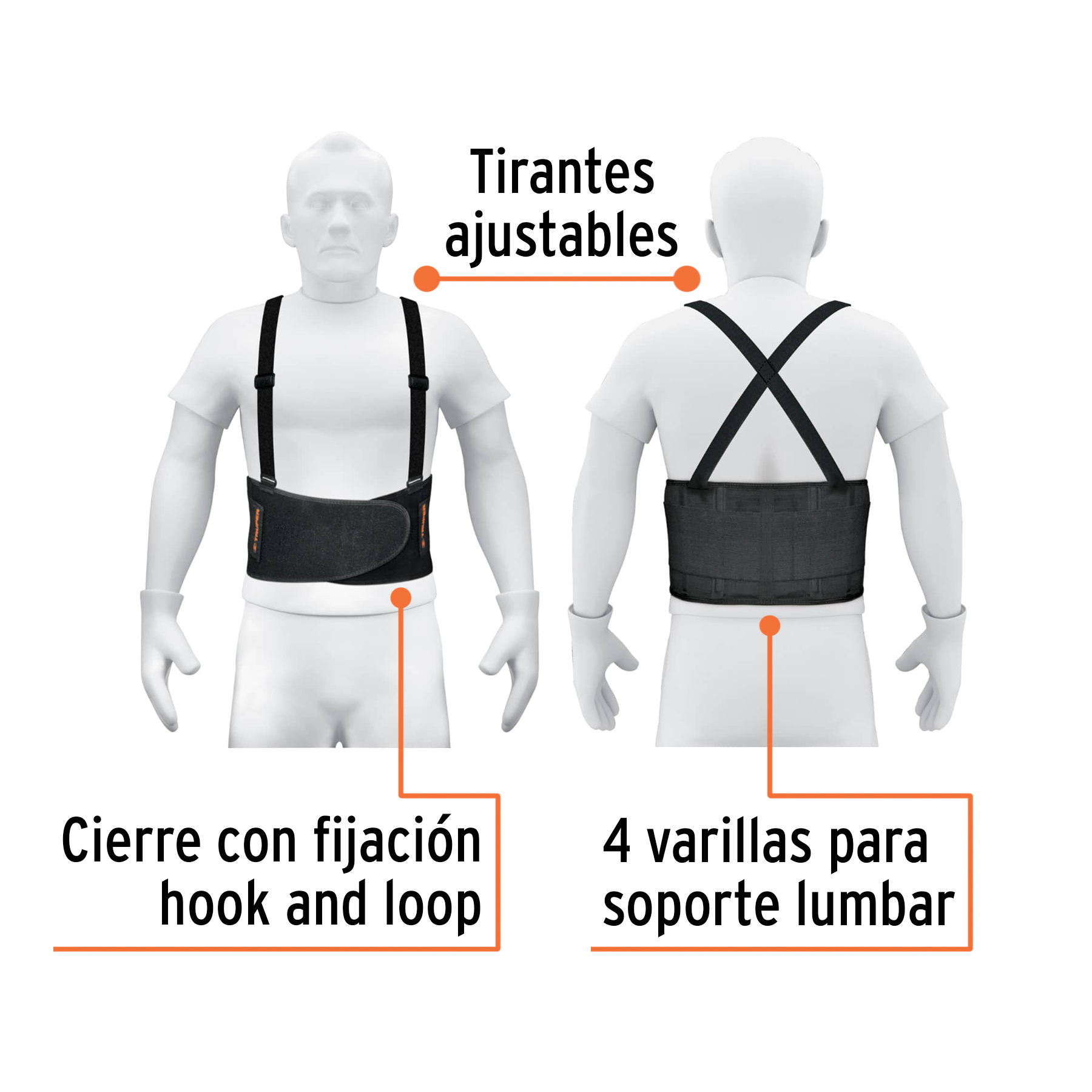 Faja lumbar, talla EG, TRUPER - Imagen 4