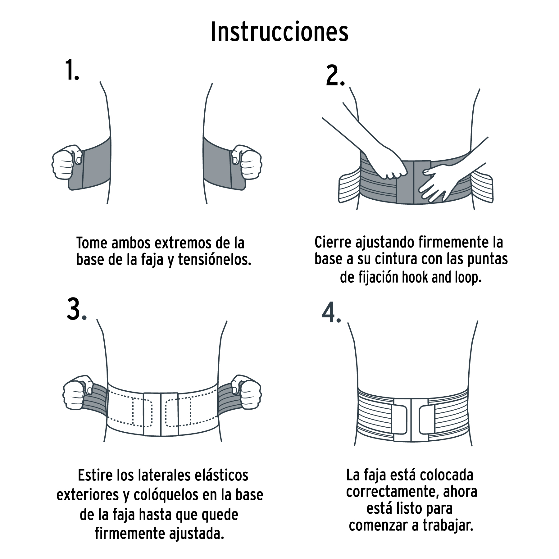 Faja lumbar tipo cinturón de malla transpirable, EG, TRUPER - Imagen 4