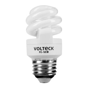 Lámpara espiral mini T2 5 W luz cálida en blíster, VOLTECK - Imagen 2