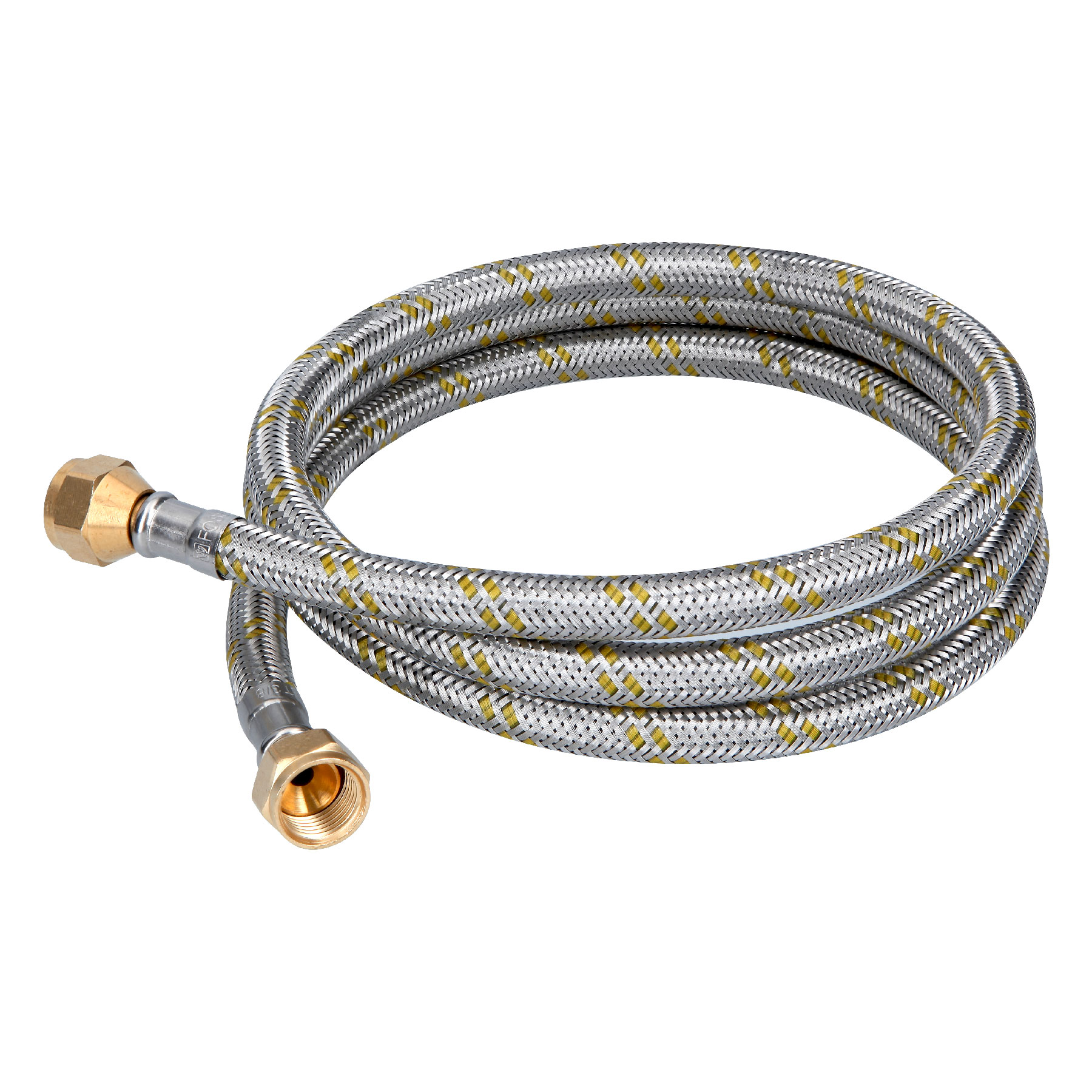Manguera para gas, acero inox, 3/8' flare, 150 cm, FOSET - Imagen 2