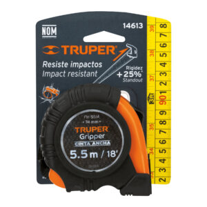Flexómetro Gripper contra impactos 5.5 m cinta 25 mm, TRUPER - Imagen 6