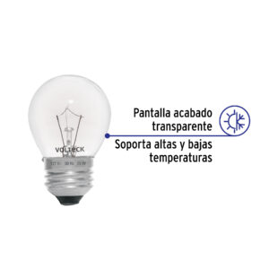 Foco incandescente 25W para horno/refrigerador, transparente - Imagen 4