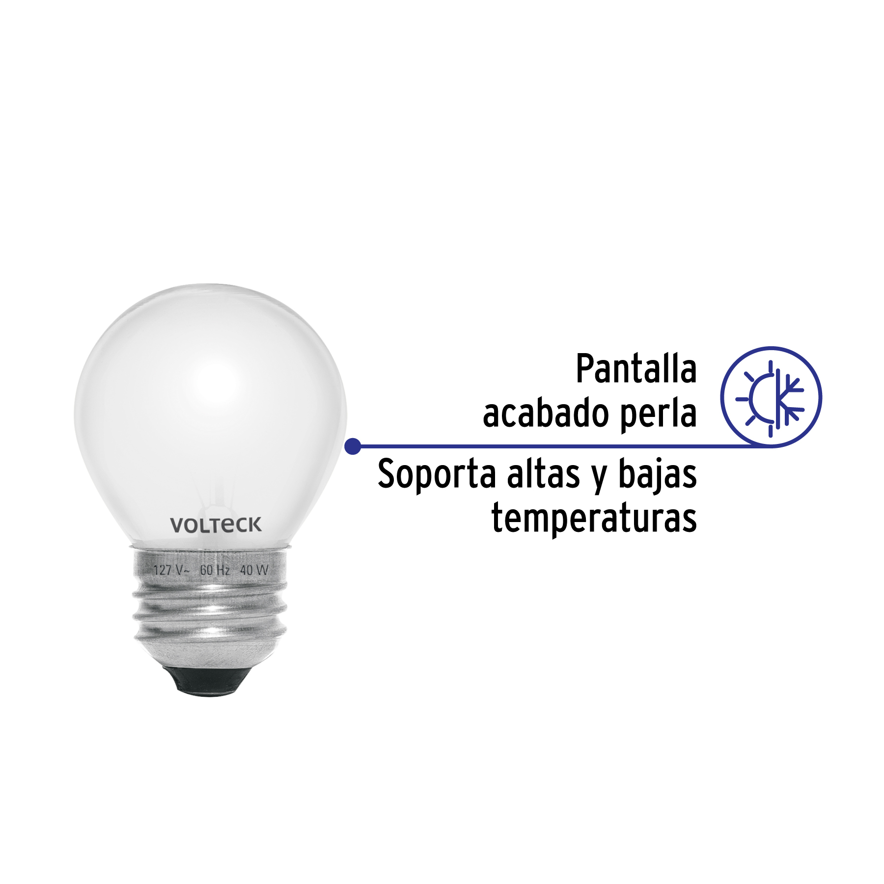 Foco incandescente 40W para horno/refrigerador, perla - Imagen 4