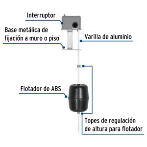 Interruptor eléctrico para flotador, 18 A, FOSET - Imagen 4
