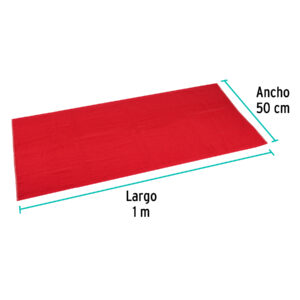 Franela roja de algodón de 1 m, KLINTEK - Imagen 4