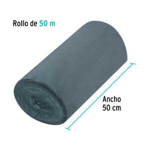 Rollo de 50 m de franela gris de algodón, KLINTEK - Imagen 4