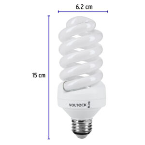 Lámpara espiral T4 24 W luz neutra en blíster, VOLTECK - Imagen 4