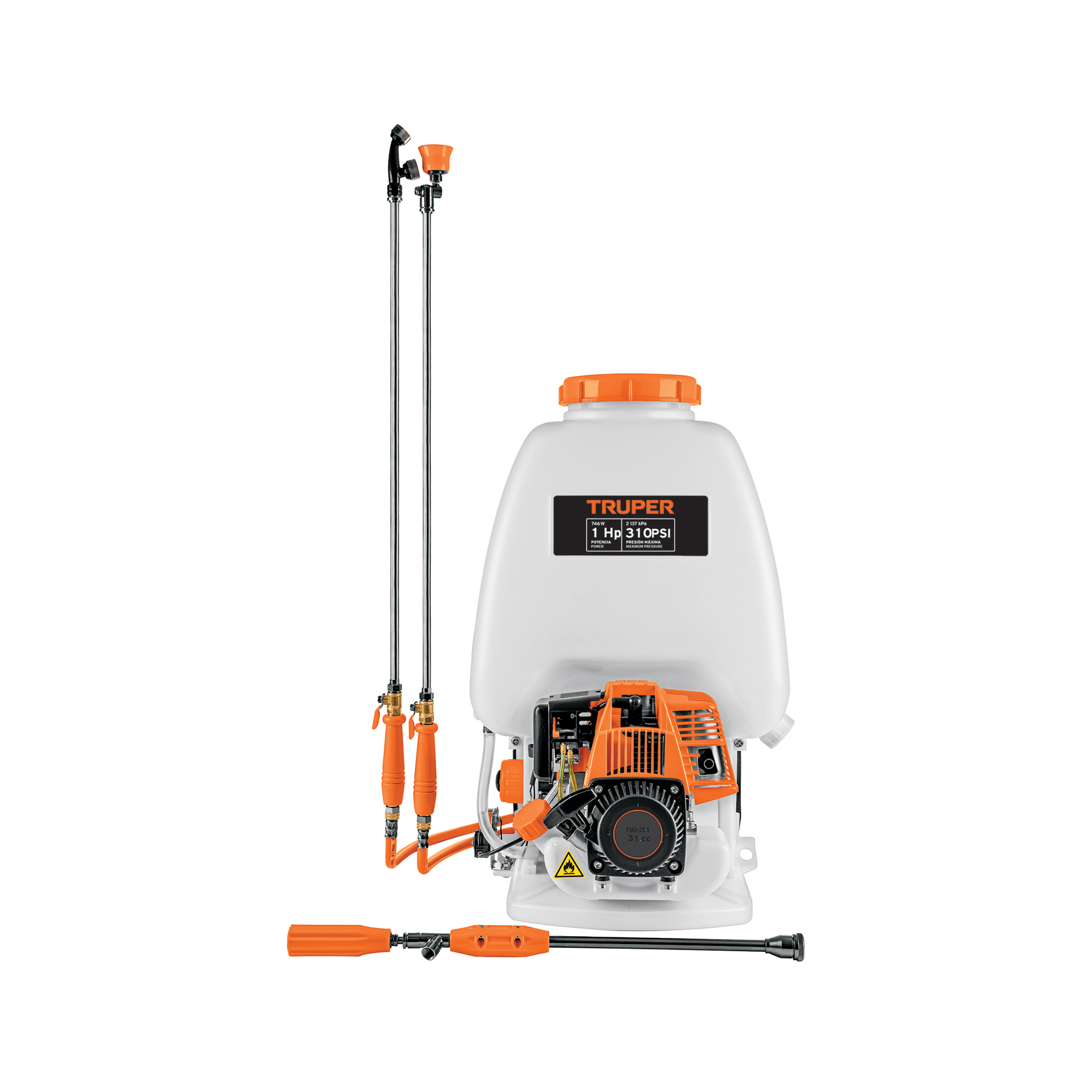 Fumigador de 25 L con motor a gasolina de 4 tiempos, TRUPER - Imagen 2