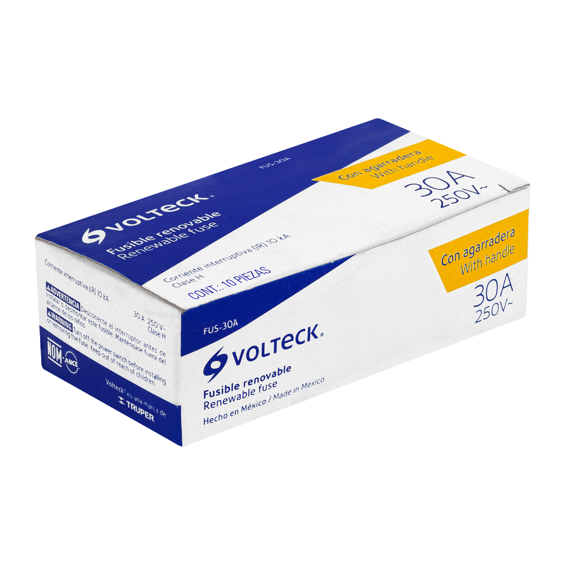 Fusible 30 A con agarradera, VOLTECK - Imagen 3