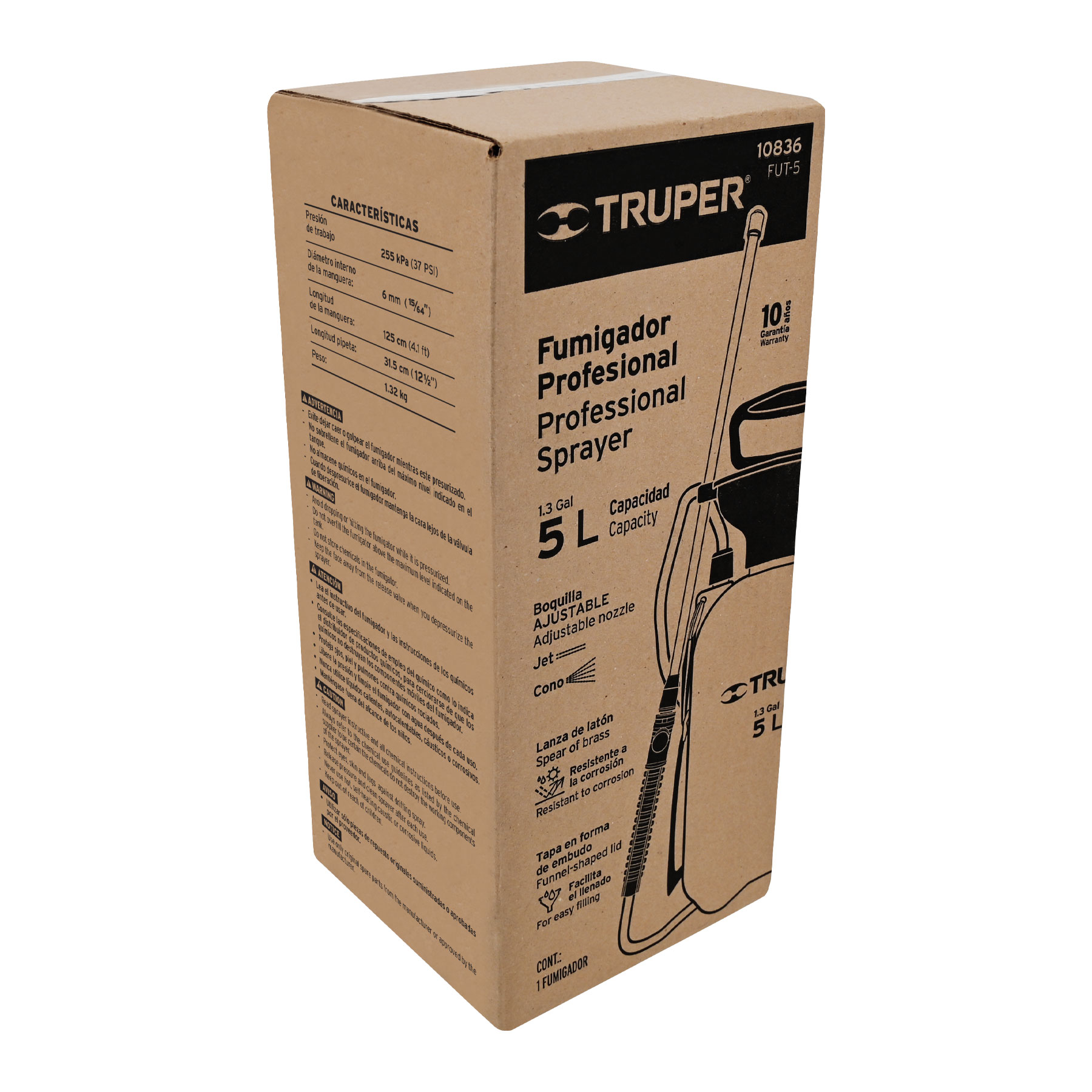 Fumigador jardinero 5 L (1.3 gal), TRUPER - Imagen 4