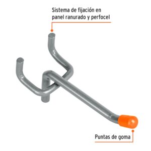 Gancho recto de 2' para perfocel y panel ranurado, TRUPER - Imagen 3