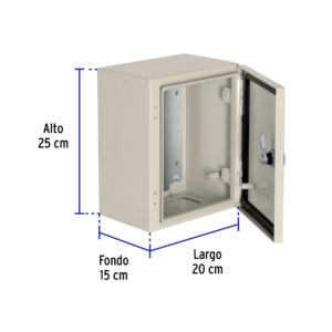 Gabinete metálico, 250 x 200 mm, VOLTECK - Imagen 4