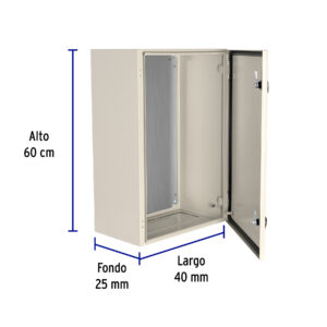 Gabinete metálico, 600 x 400 mm, VOLTECK - Imagen 4