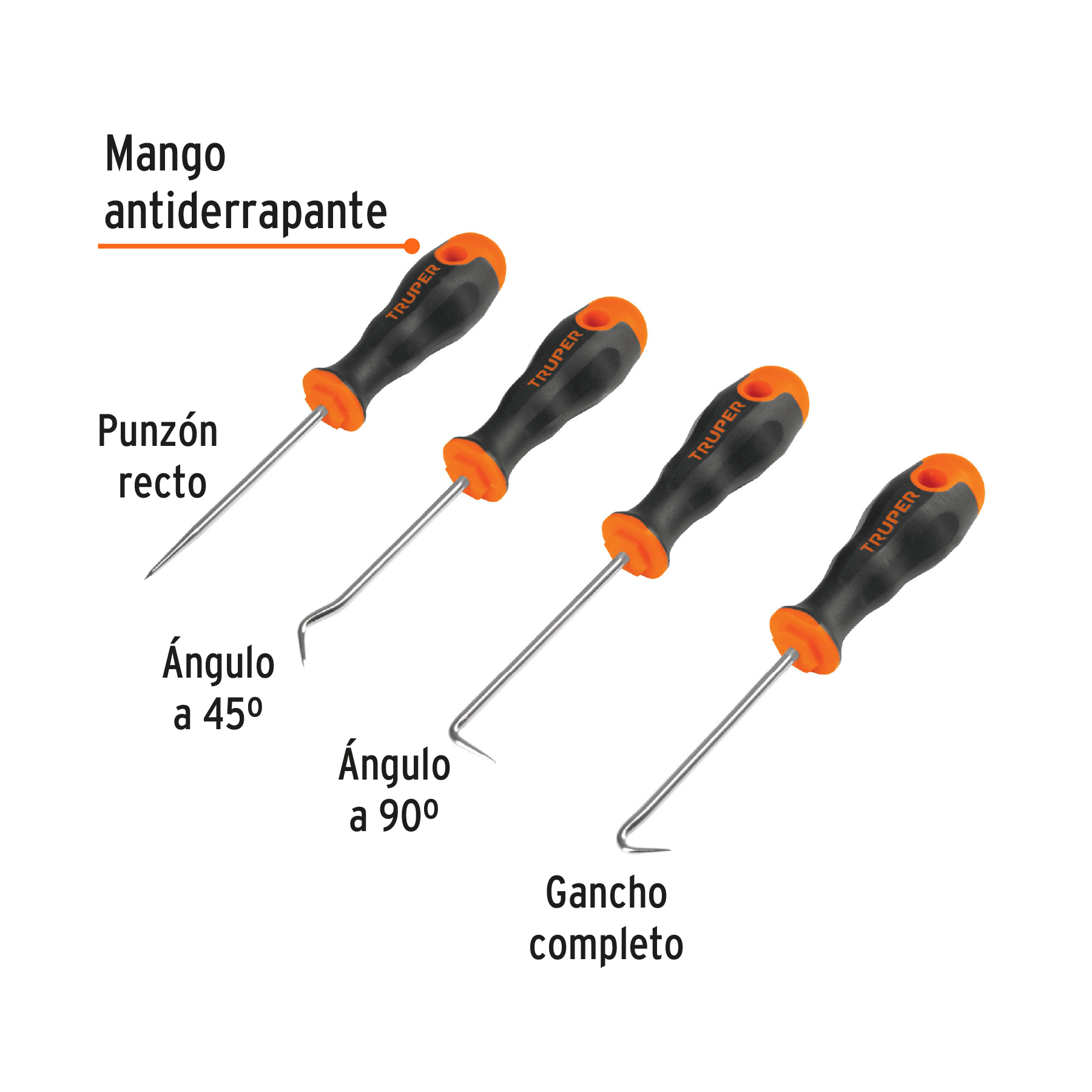 Juego de 4 puntas y ganchos multiusos, TRUPER - Imagen 3