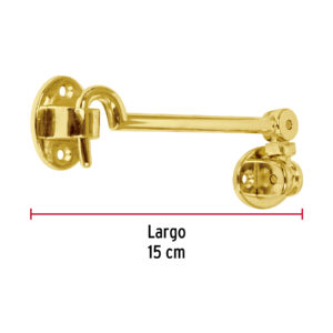Gancho latonado para puerta, HERMEX - Imagen 5
