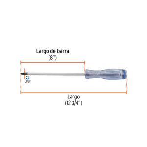Desarmador de cruz de golpe 3/8' x 10', TRUPER EXPERT - Imagen 3