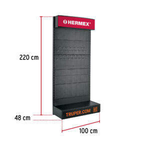 Góndola de pared 100 x 220 cm, HERMEX - Imagen 3