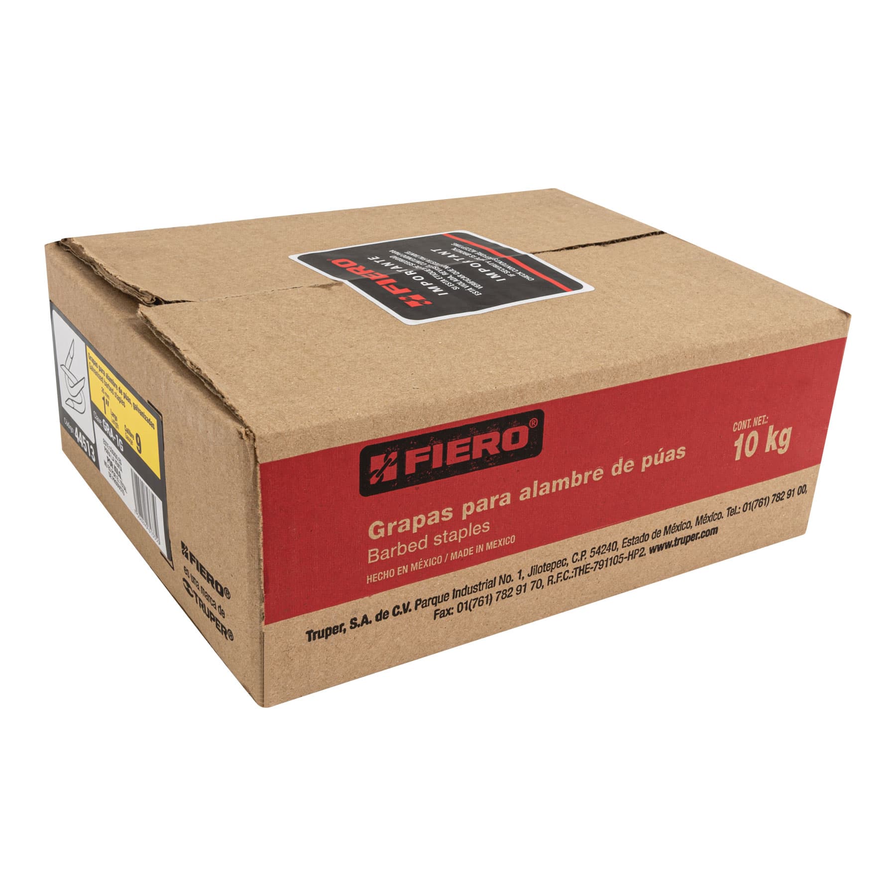 Caja con 10 kg de grapas 1' galvanizadas p/alambre de púas - Imagen 6