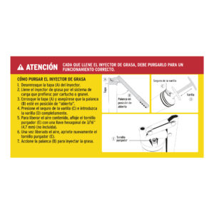 Inyectora de grasa 14 oz, 6000 PSI con grip antiderrapante - Imagen 4