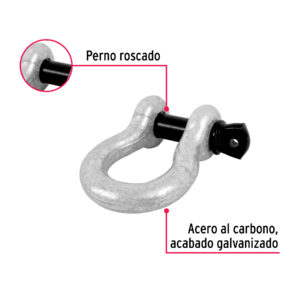 Grillete de acero forjado 1-1/8', FIERO - Imagen 3