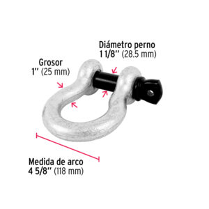 Grillete de acero forjado 1', FIERO - Imagen 4