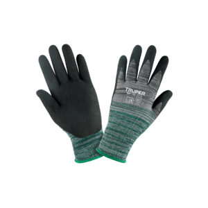 Alternative view of Guantes de nylon recubiertos de nitrilo arenoso, M, TRUPER