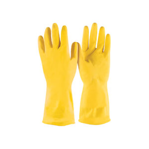Alternative view of Guantes de látex para limpieza, amarillos, ECH, PRETUL