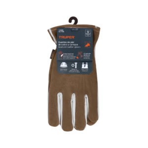 Guantes de piel de cabra con dorso de carnaza, TRUPER - Imagen 4