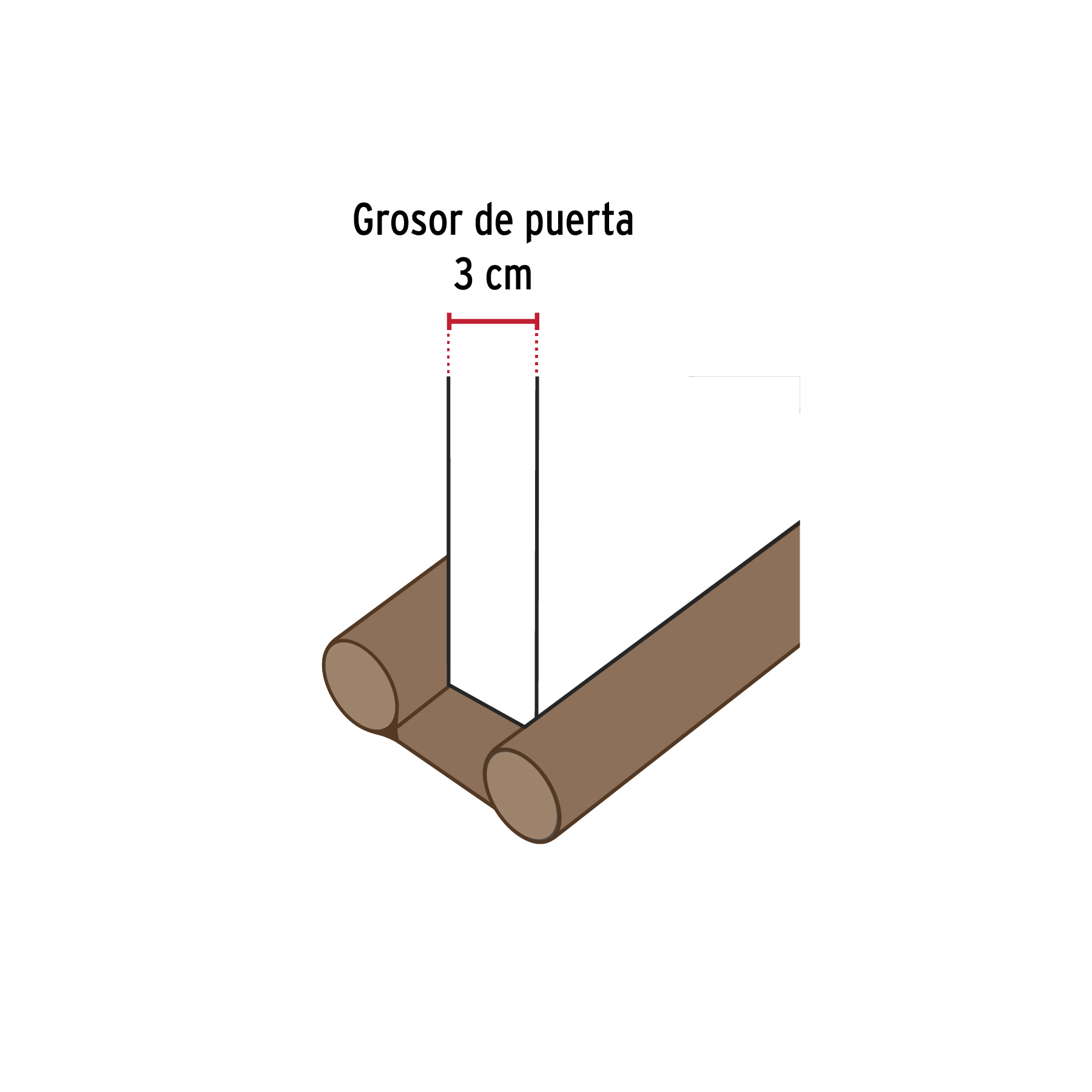 Guardapolvo con funda 95 cm, café, HERMEX - Imagen 5