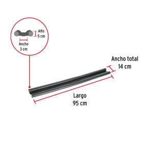 Guardapolvo con funda 95 cm, negro, HERMEX - Imagen 4