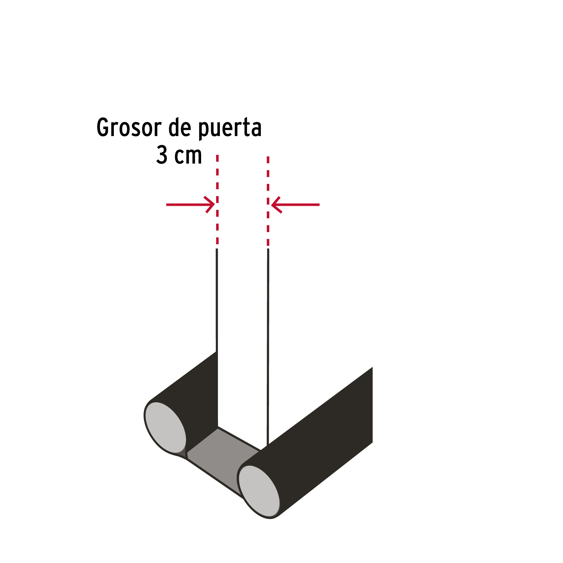 Guardapolvo con funda 95 cm, gris, HERMEX - Imagen 5