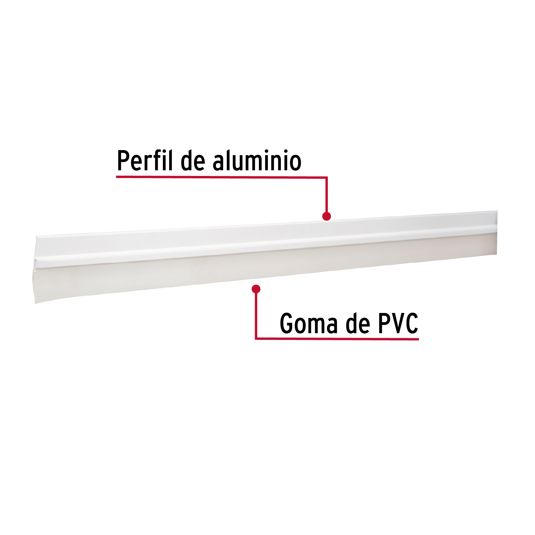 Guardapolvo fijo de 120 cm, blanco, HERMEX - Imagen 3