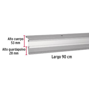 Guardapolvo automático 90 cm aluminio, HERMEX - Imagen 5