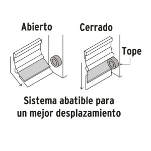 Guardapolvo automático 90 cm dorado, HERMEX - Imagen 3