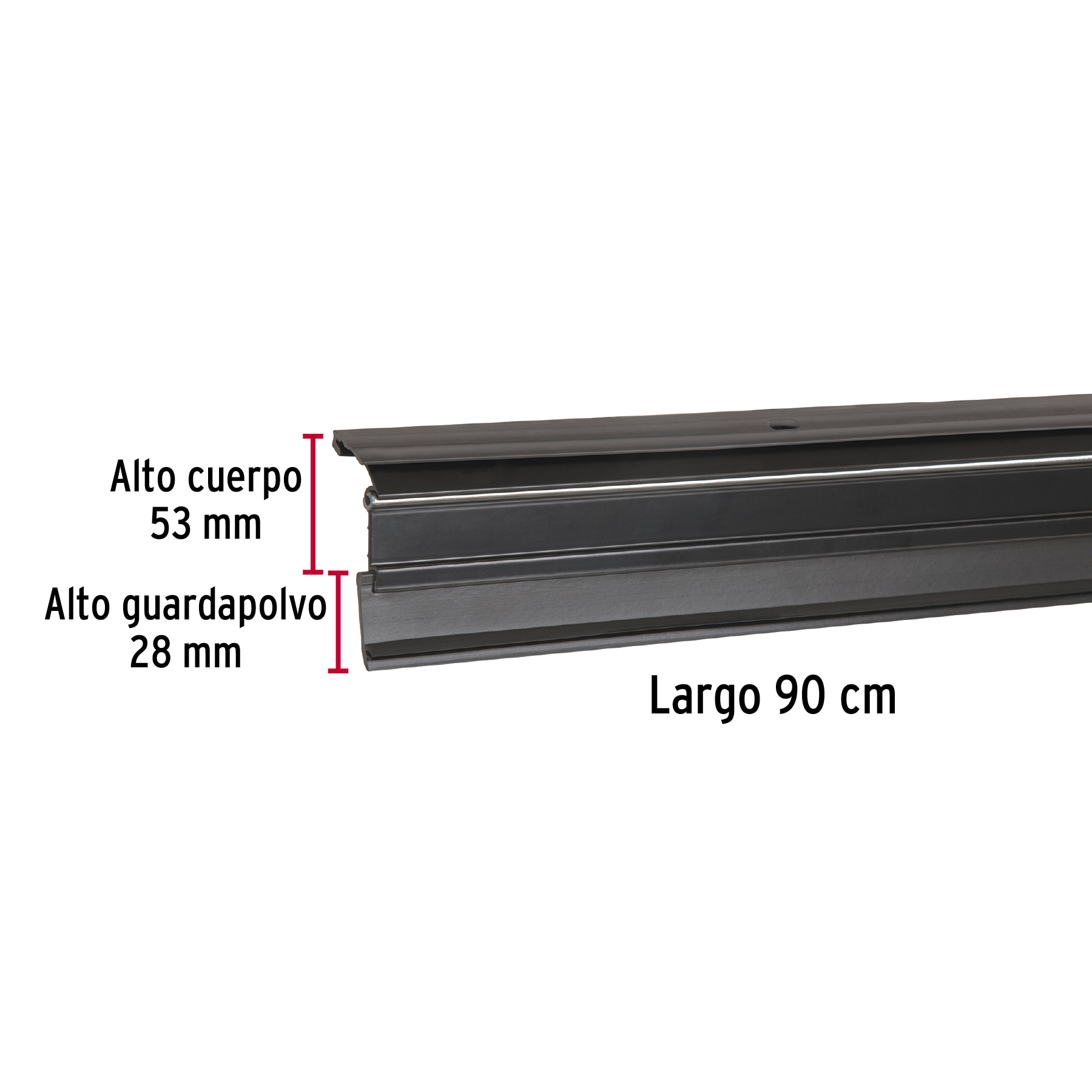 Guardapolvo automático 90 cm negro, HERMEX - Imagen 5