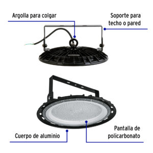 Luminario LED High Bay 200 W 6500 K, VOLTECK - Imagen 3